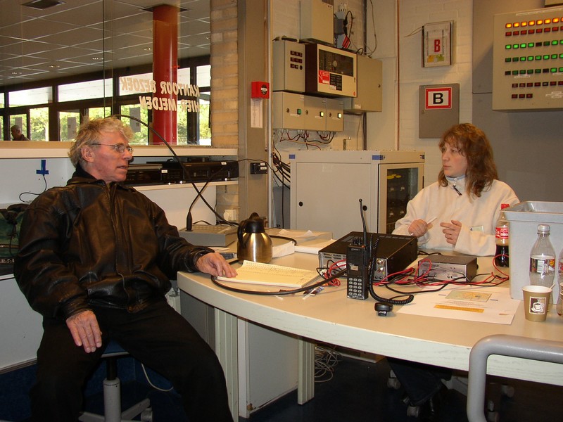 Ook Leen PA2LDB was even aanwezig als bezoeker